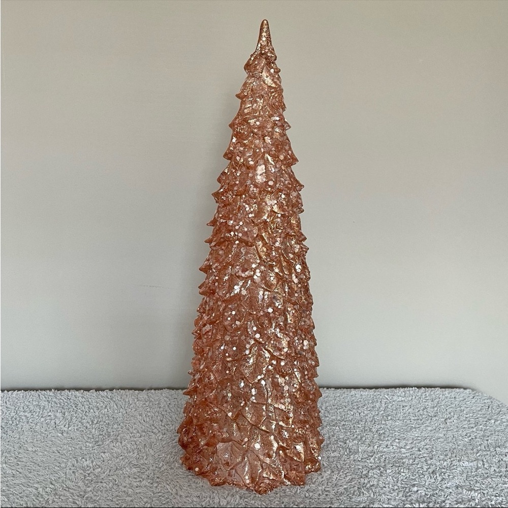🎄2/$40 17" Illuminated Glistening Tree Clear & Color Morph Lights Valerie Parr